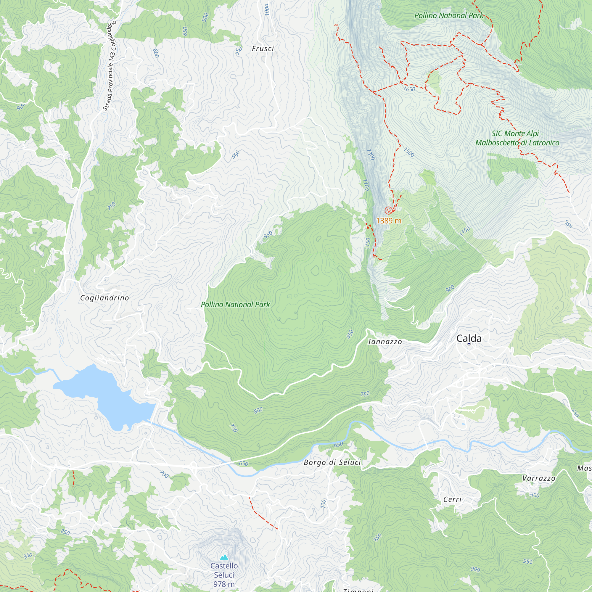 Rifugio "La Faggeta" map