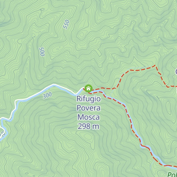 Map of Rifugio Povera Mosca