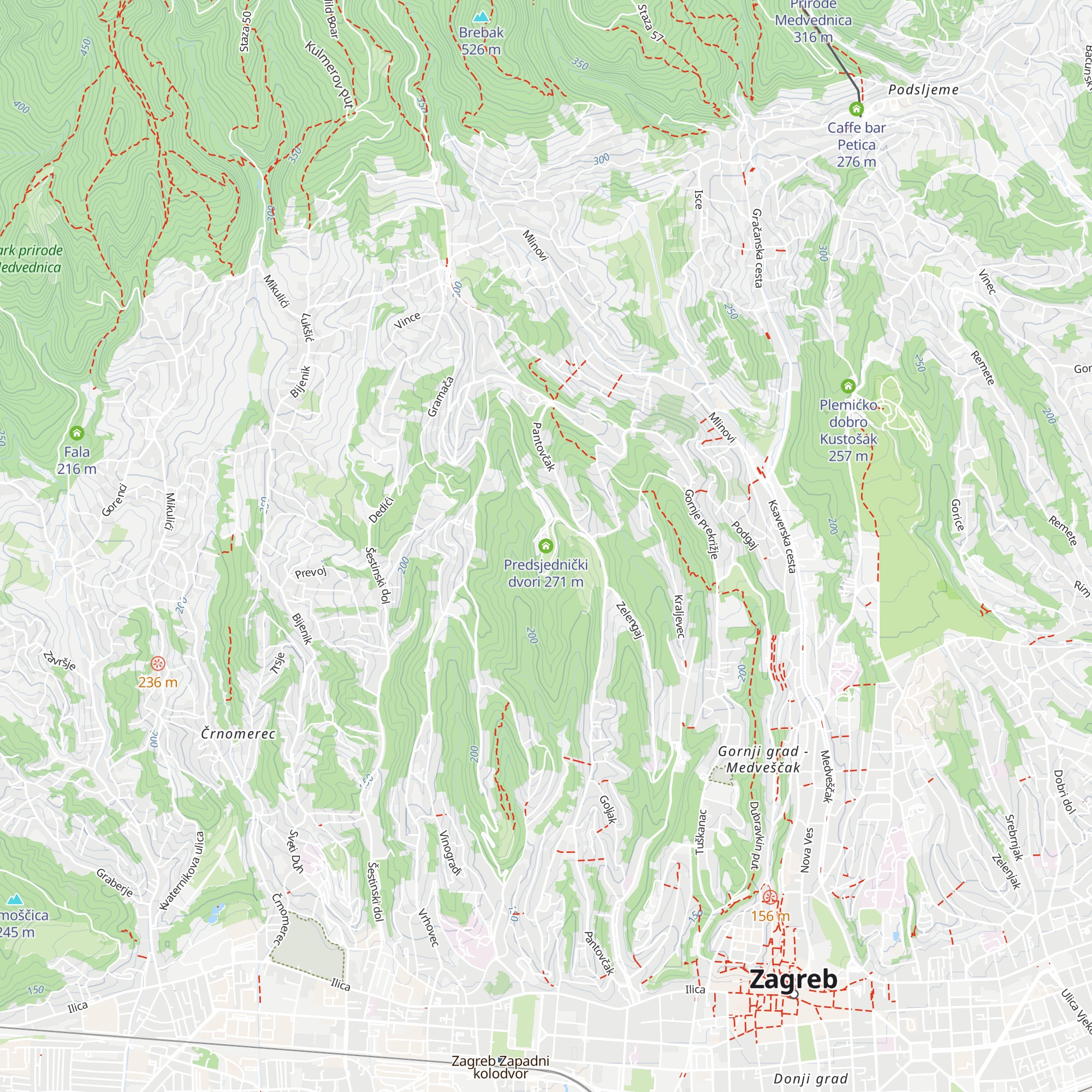 Predsjednički dvori map