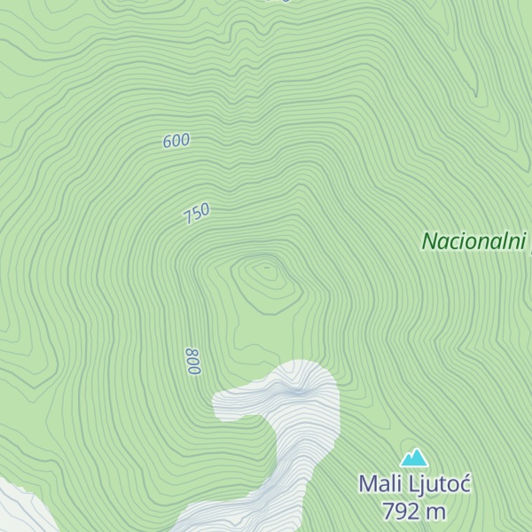 Map of Veliki Ljutoč