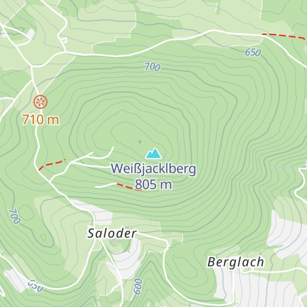 Map of Weißjacklberg