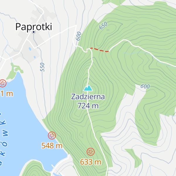 Map of Zadzierna