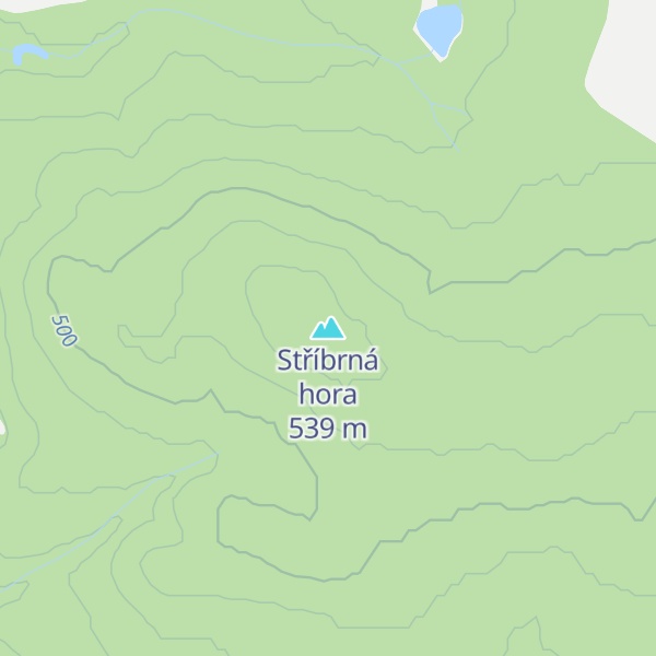 Map of Stříbrná hora