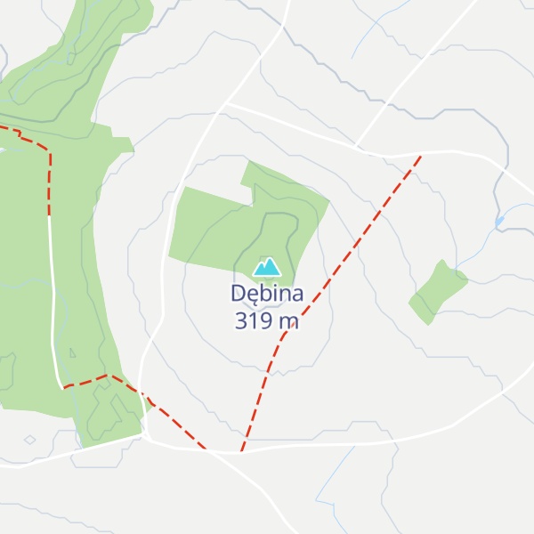 Map of Dębina
