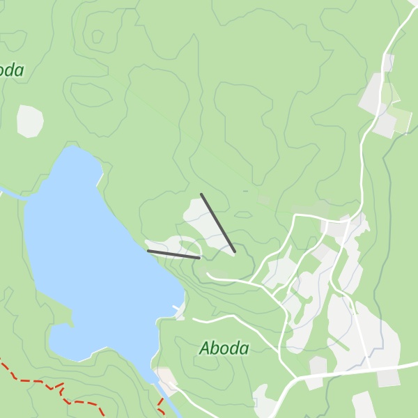 Map of Aboda klint