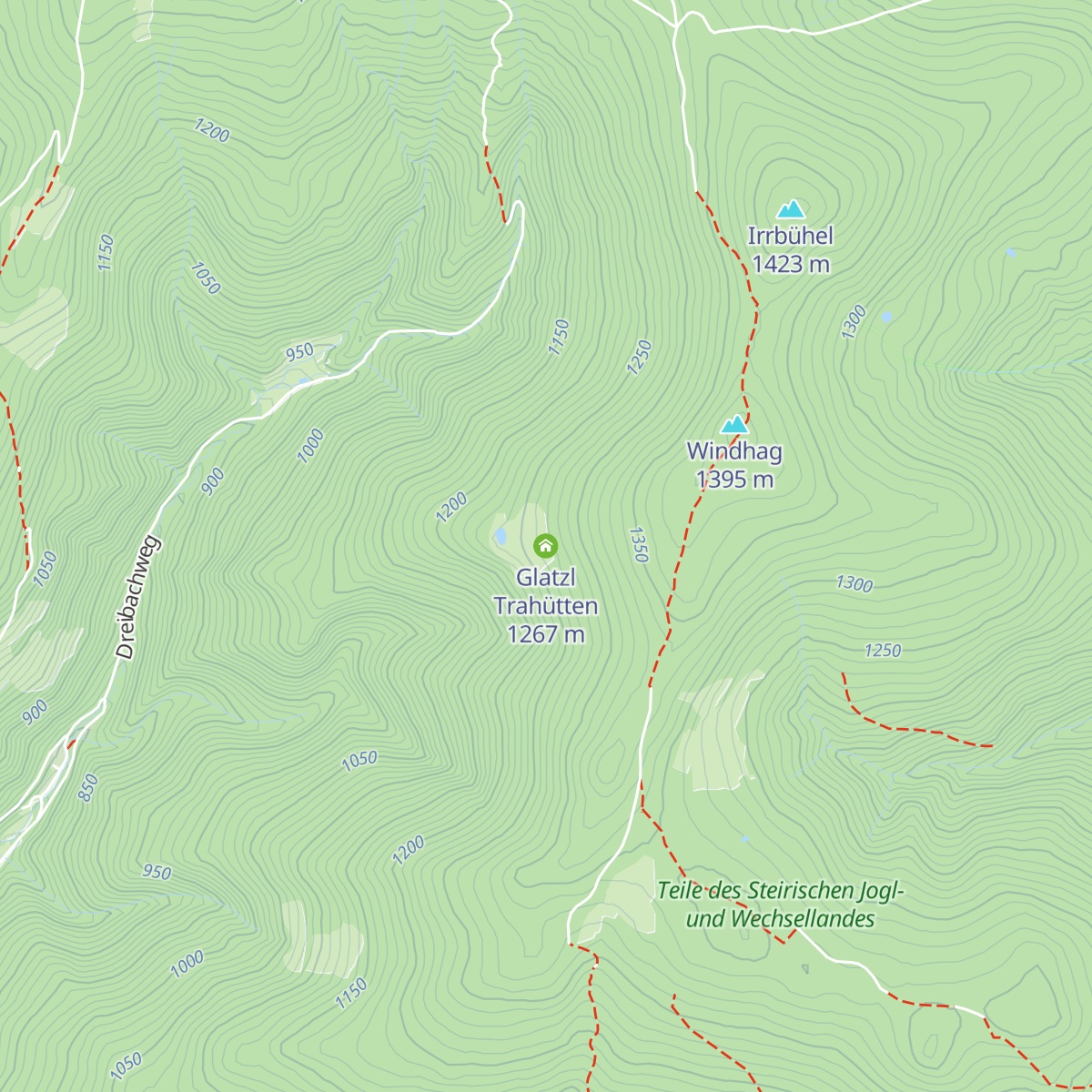 Glatzl Trahütten map