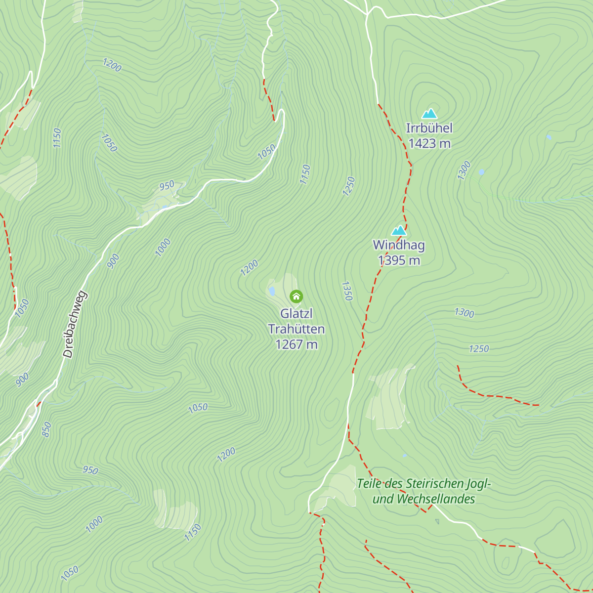 Glatzl Trahütten map