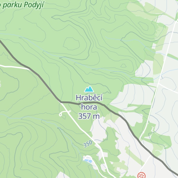 Map of Hraběcí hora