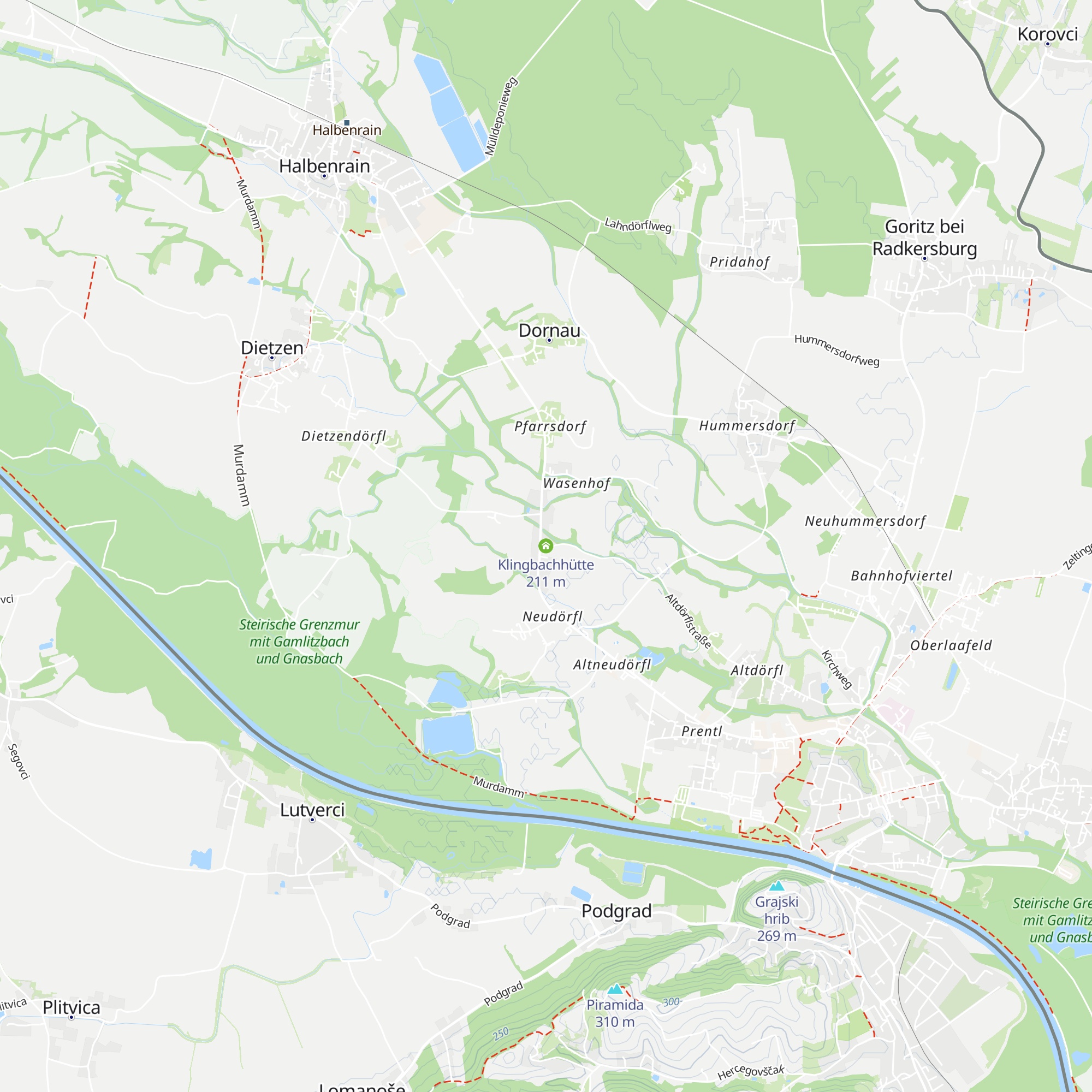 Klingbachhütte map