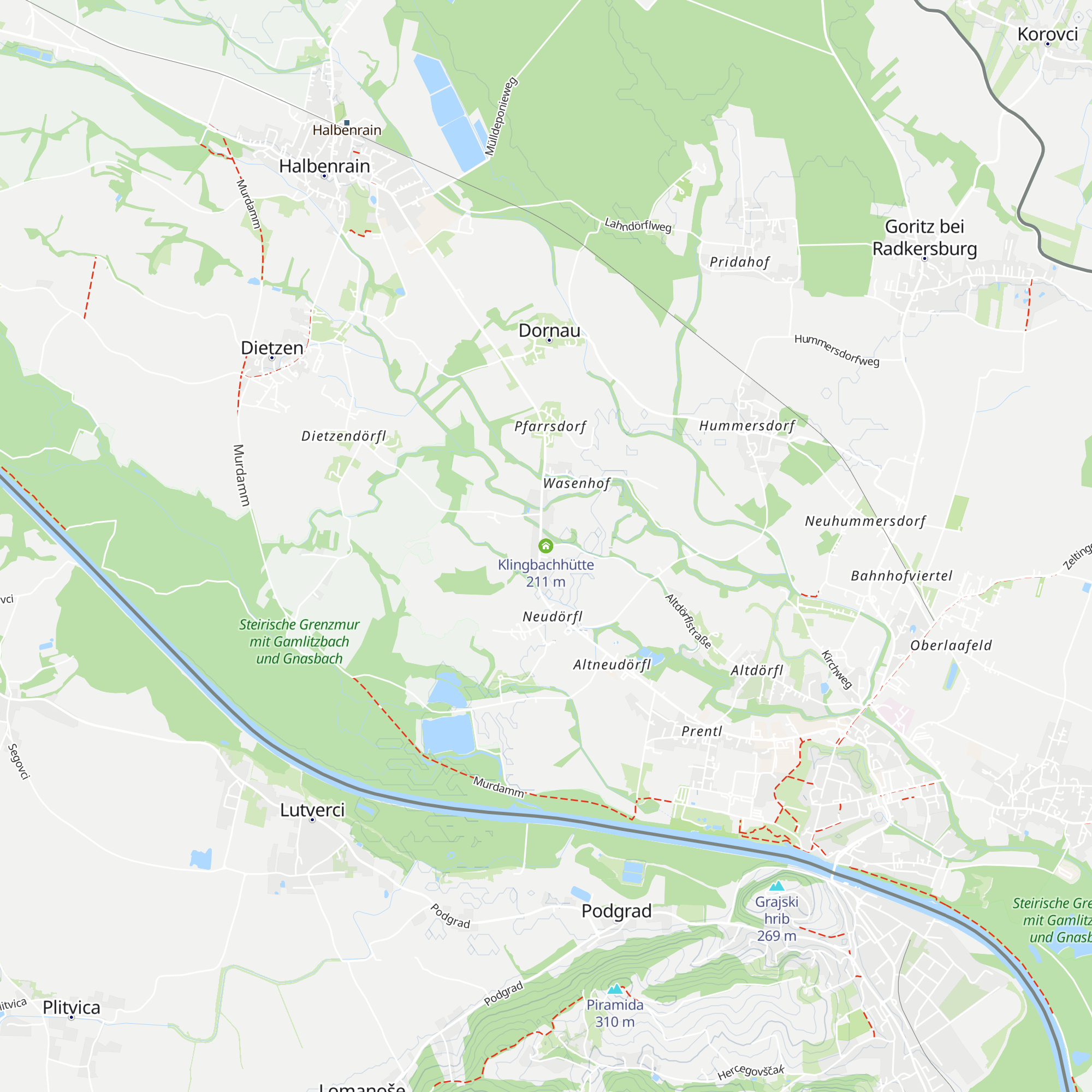 Klingbachhütte map