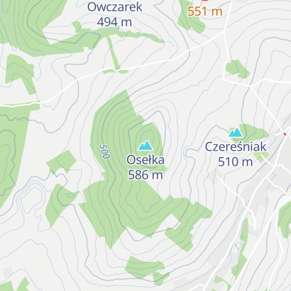 Map of Osełka