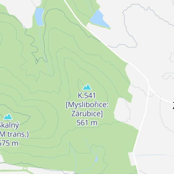 Map of K.541 [Myslibořice: Zárubice]