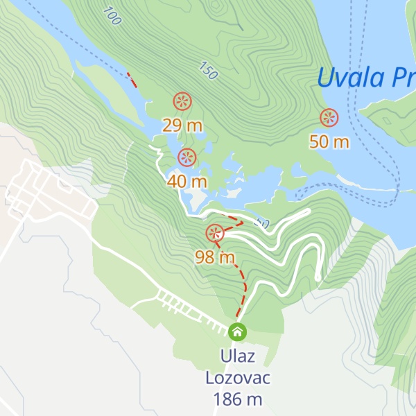 Map of Boat Excursions