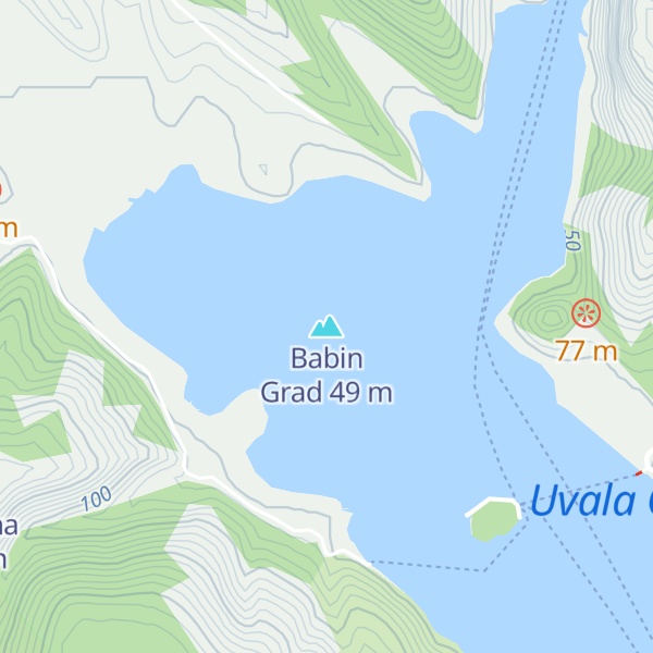 Map of Babin Grad