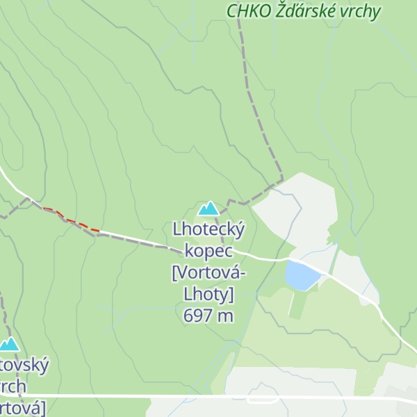 Map of Lhotecký kopec [Vortová-Lhoty]
