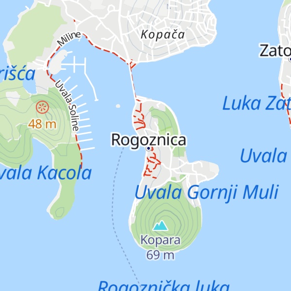 Map of TZ Rogoznica