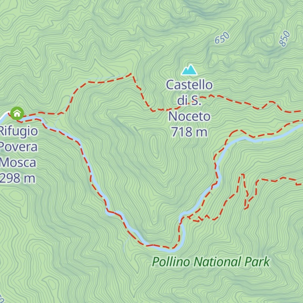 Map of Creste Di Tortora