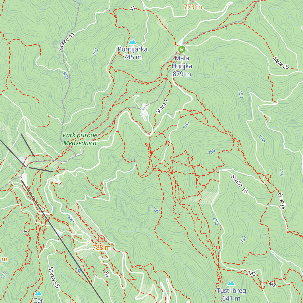Samoća map