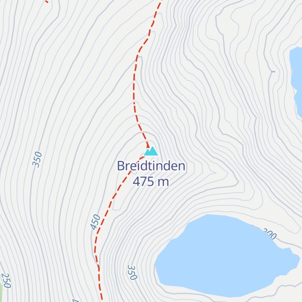 Map of Breidtinden