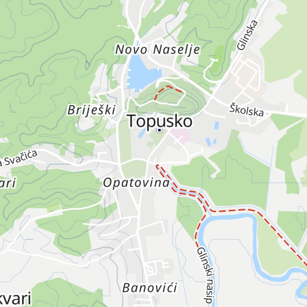 Map of Turistička zajednica Topusko