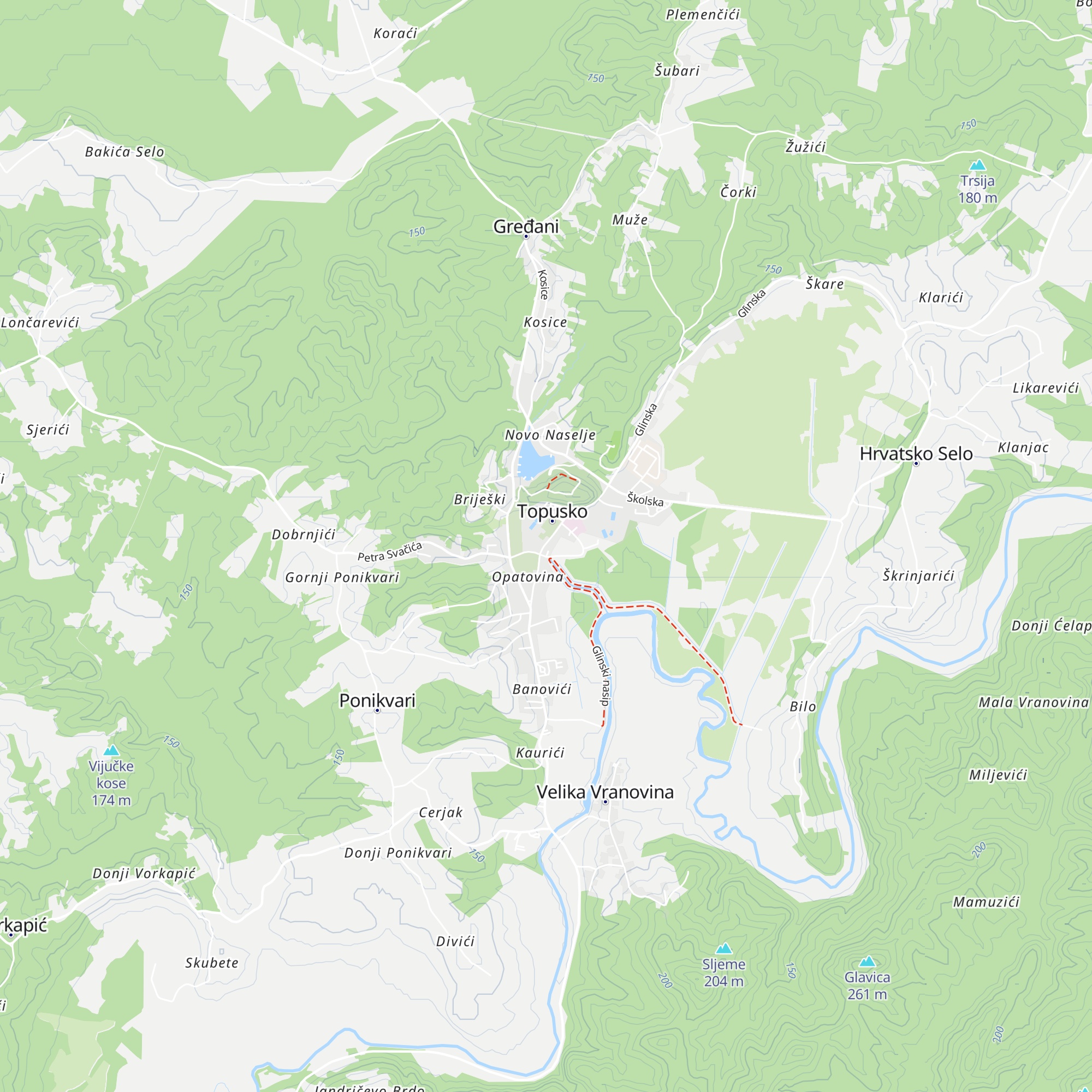 Turistička zajednica Topusko map