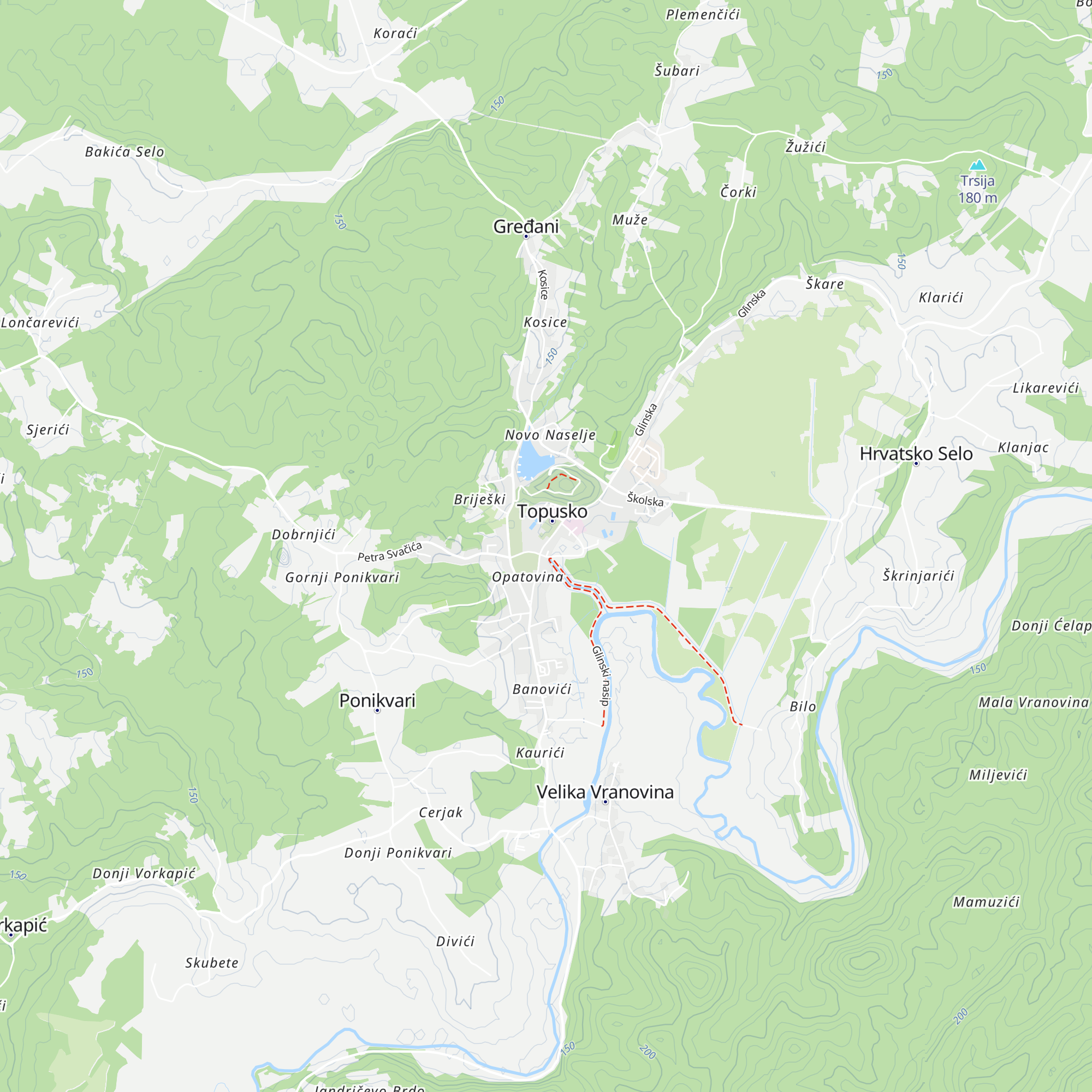 Turistička zajednica Topusko map