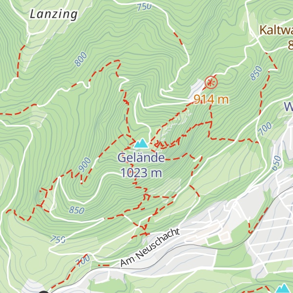 Map of Geländehütte