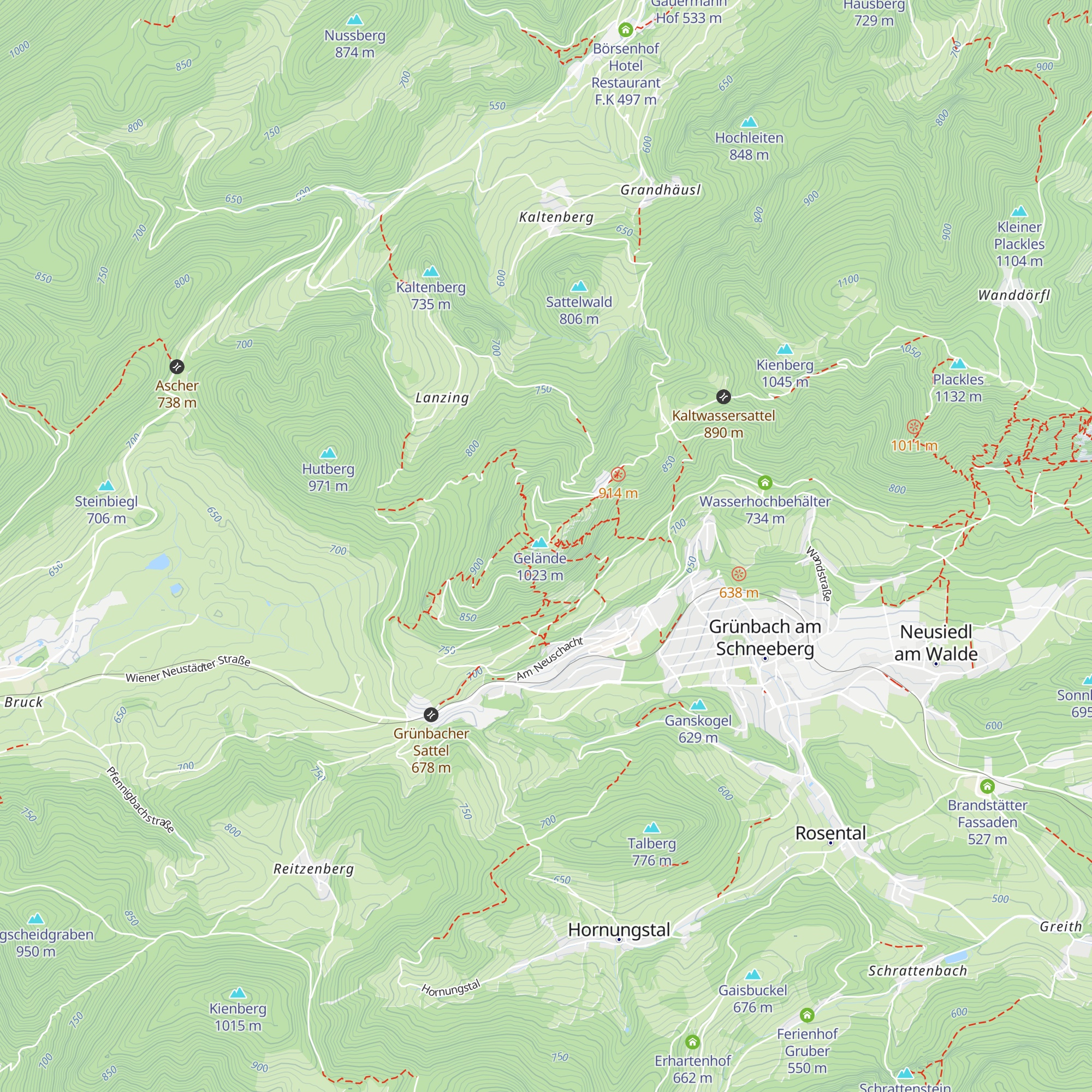 Geländehütte map