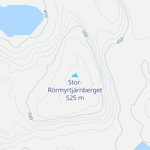 Map of Stor-Rörmyrtjärnberget