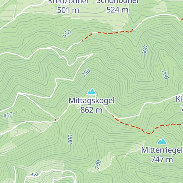 Map of Mittagskogel