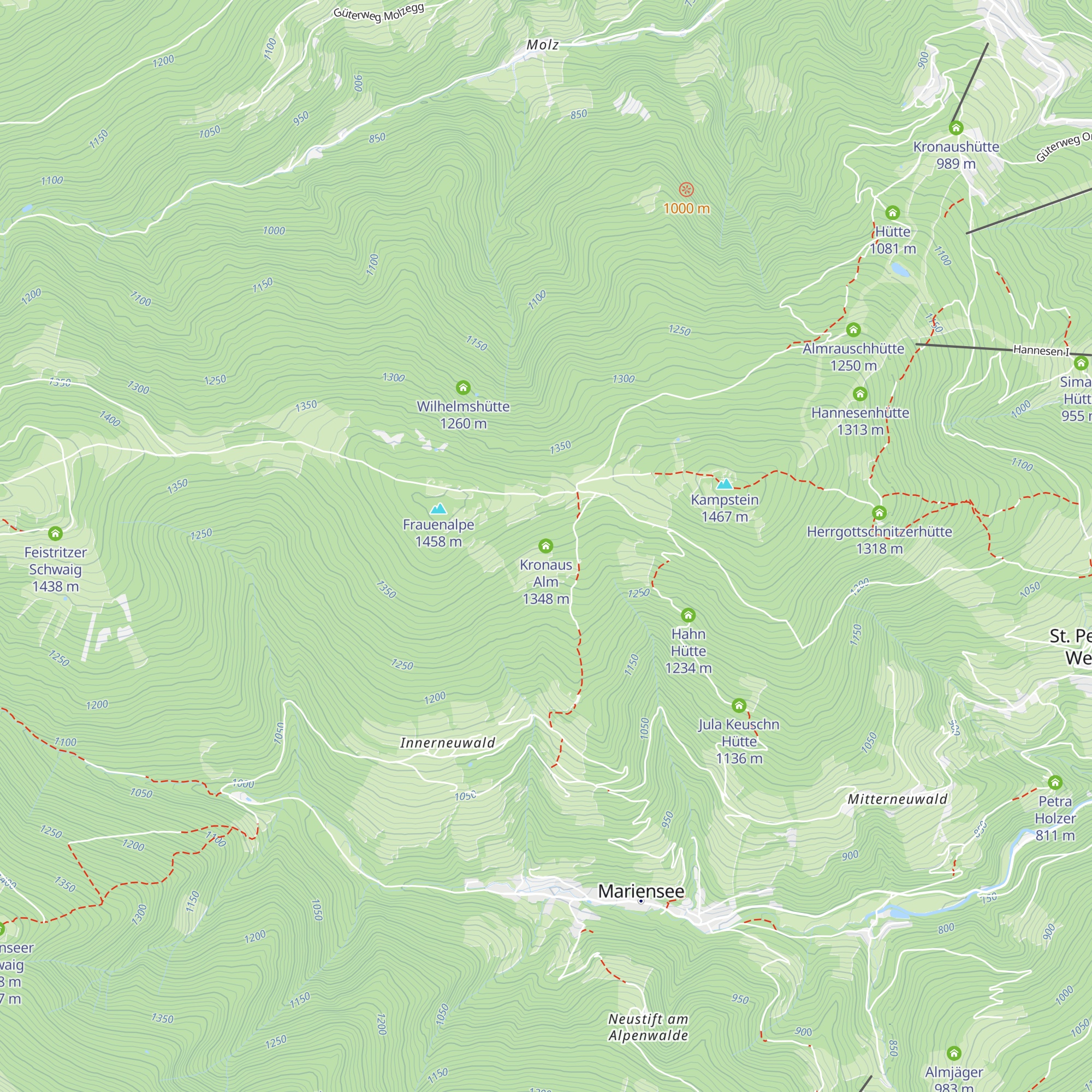 Kronaus Alm map