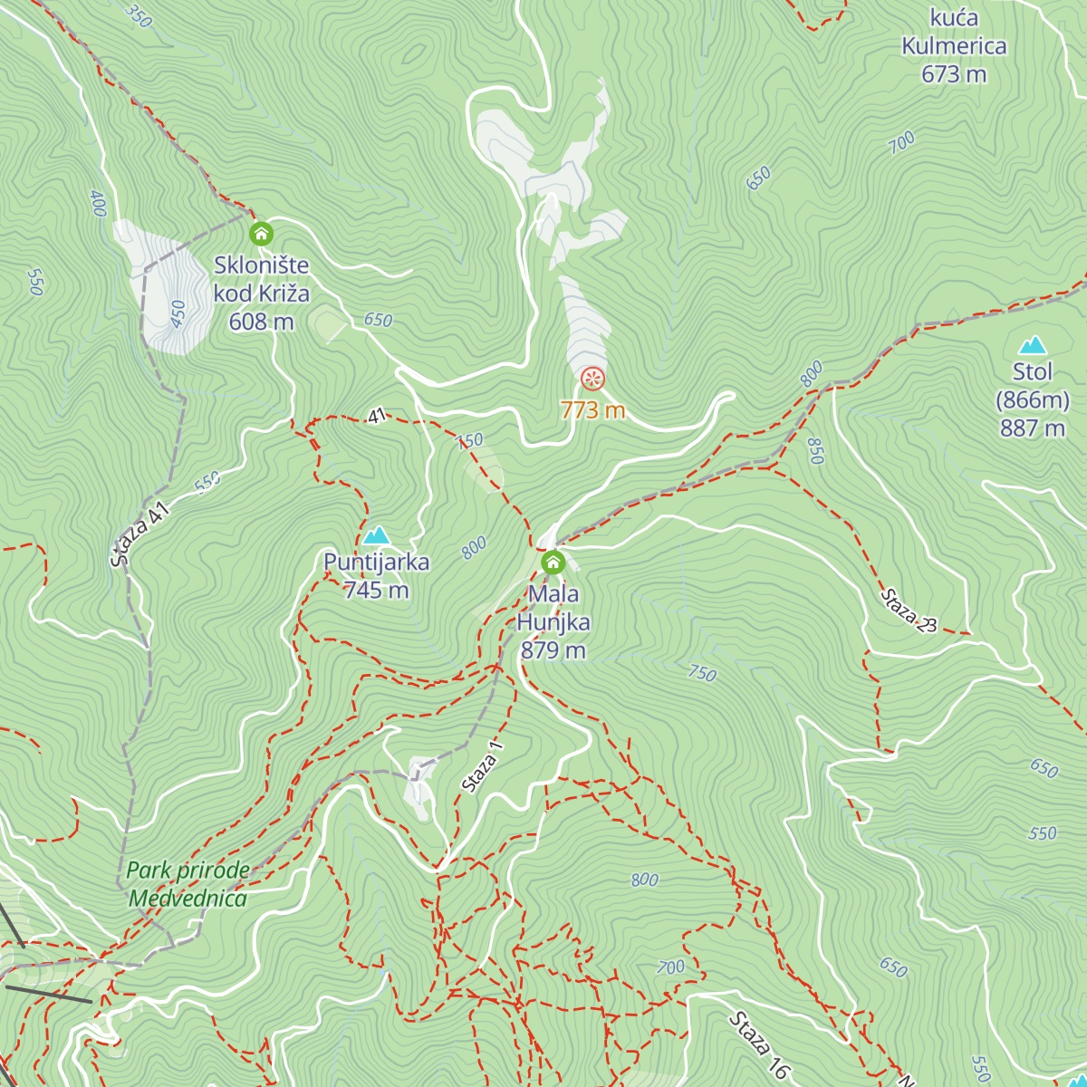 Zvonimirov dom map