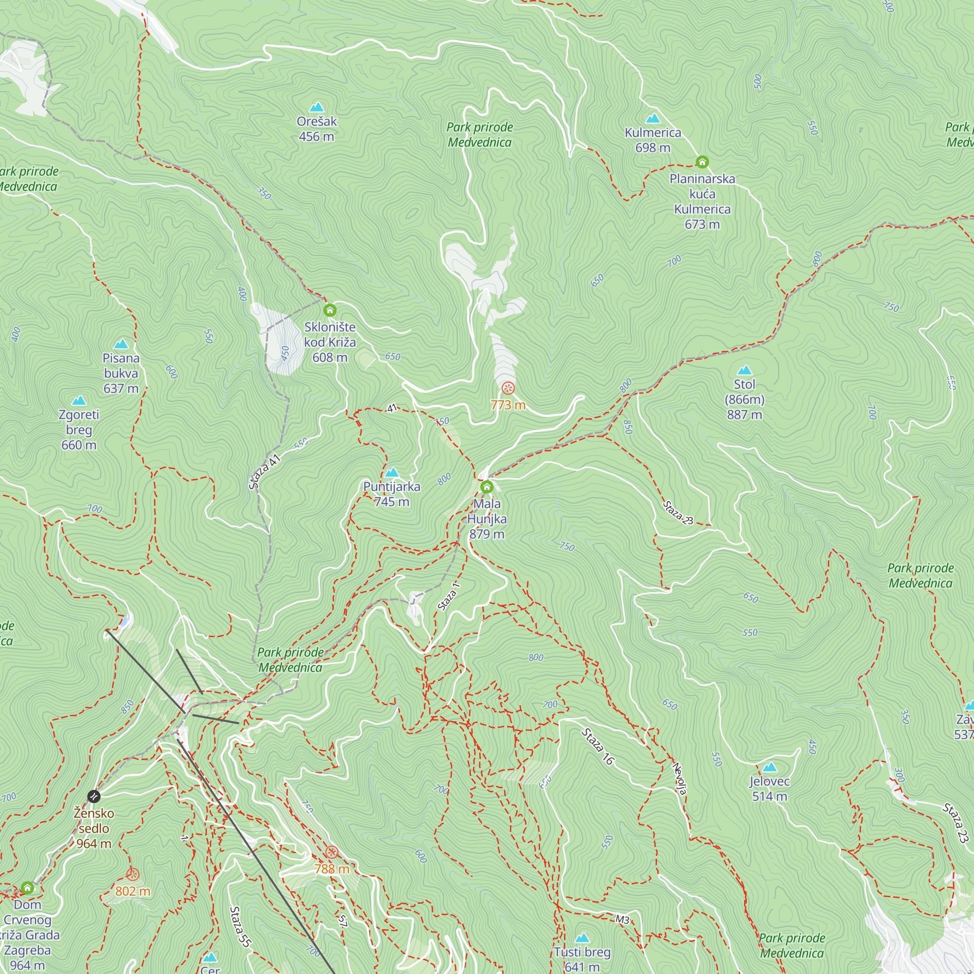 Mala Hunjka map