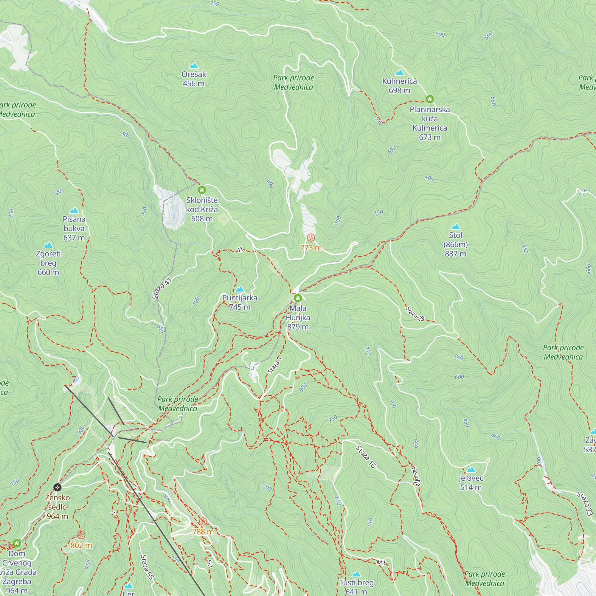 Mala Hunjka map