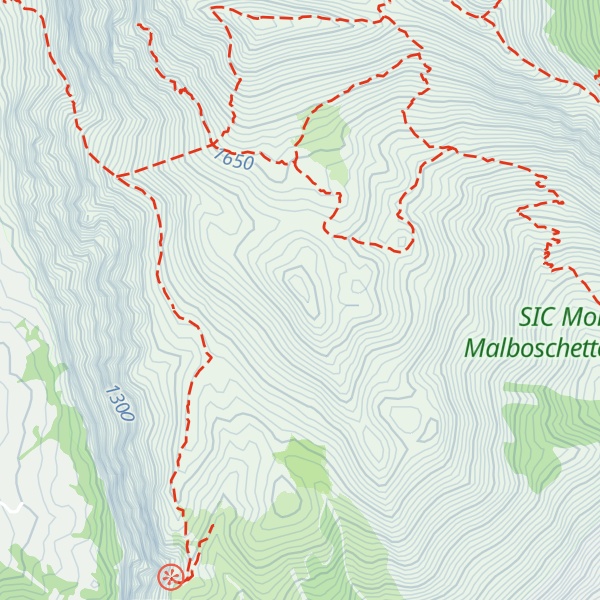 Map of Monte Teduro