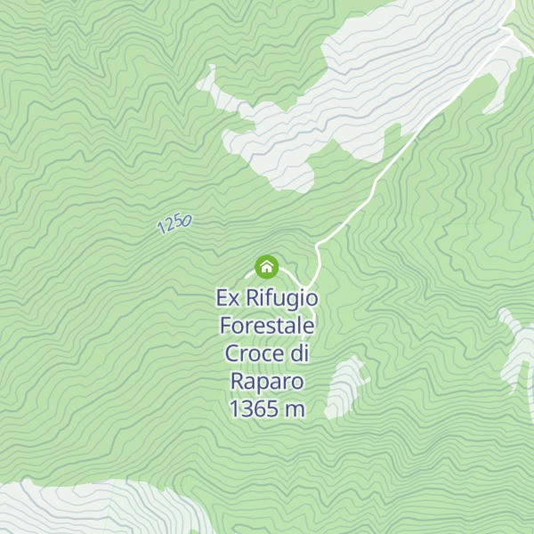 Map of Ex Rifugio Forestale Croce di Raparo