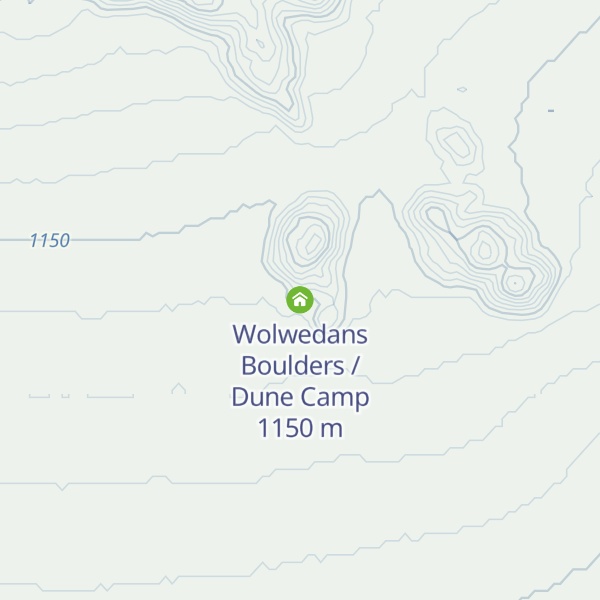 Map of Wolwedans Boulders / Dune Camp