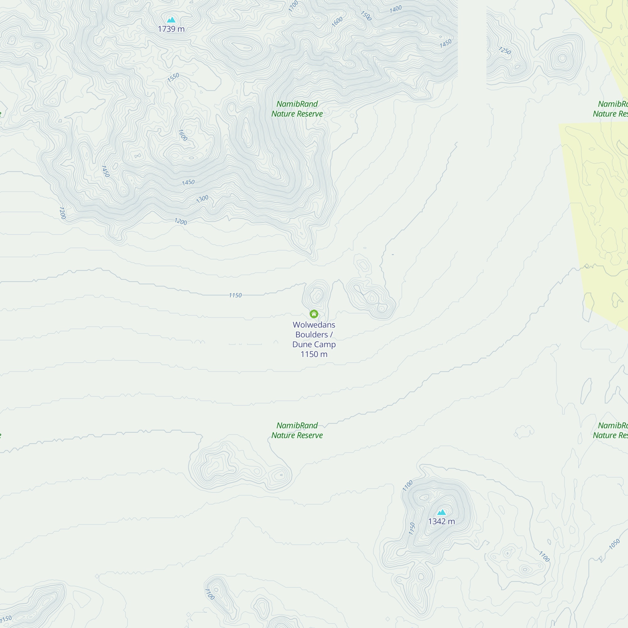Wolwedans Boulders / Dune Camp map