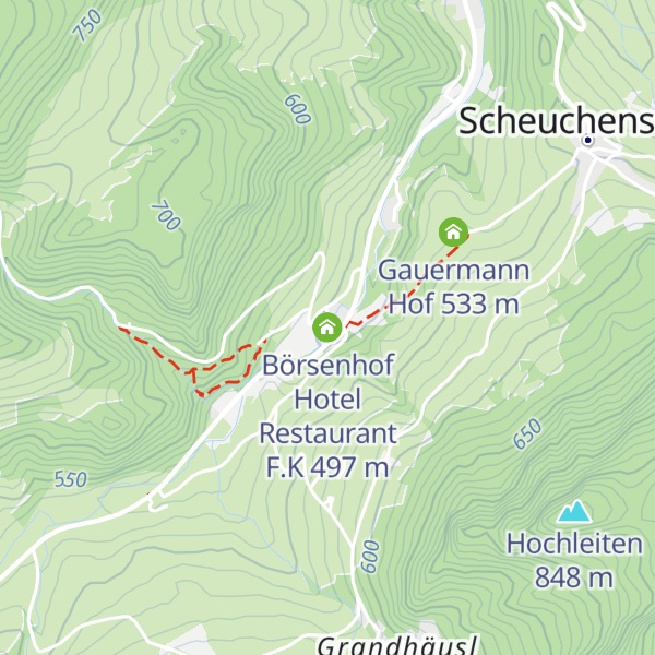 Map of Börsenhof Hotel Restaurant F.K