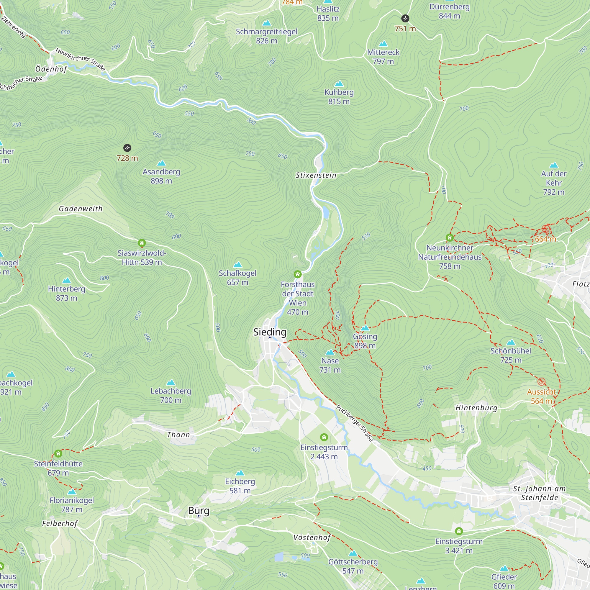 D`Steinfelder Naturparkhütte map