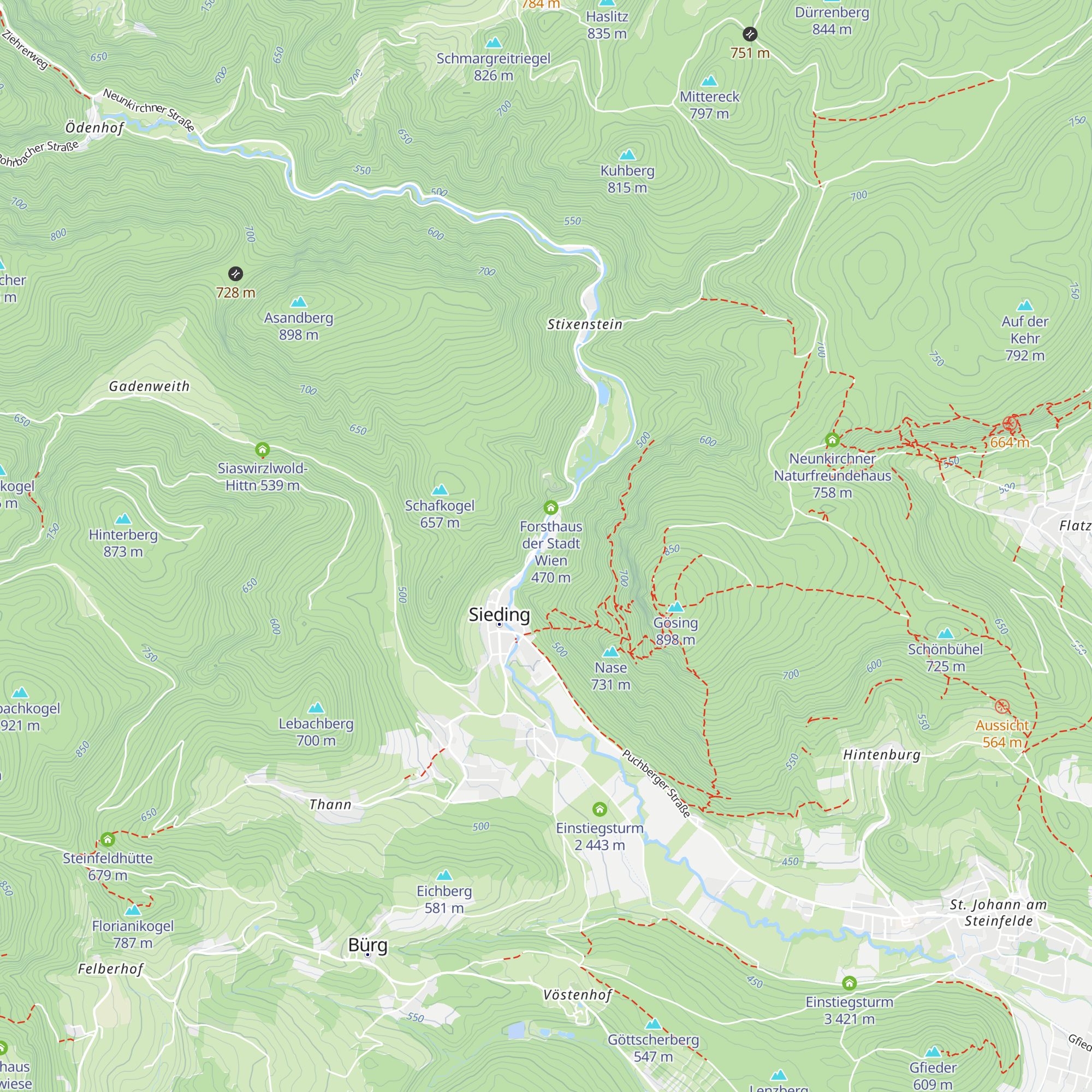 D`Steinfelder Naturparkhütte map