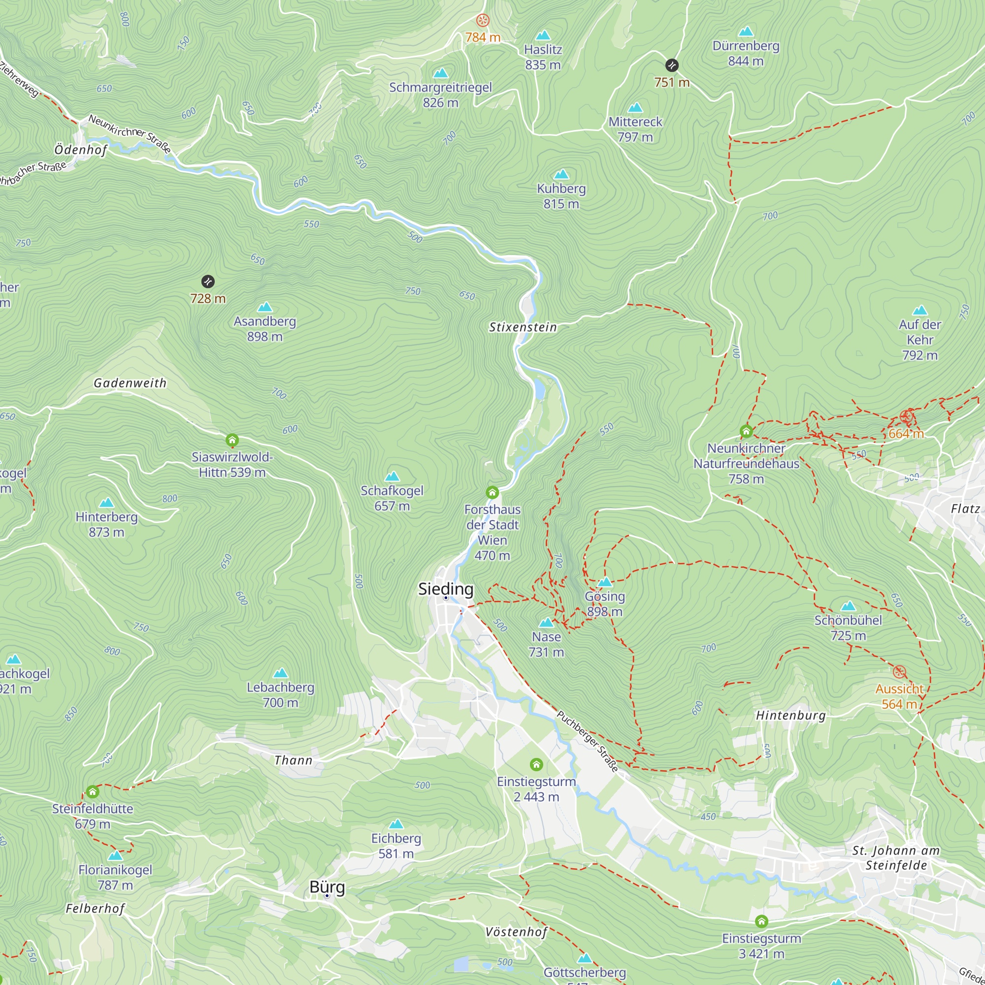 Forsthaus der Stadt Wien map