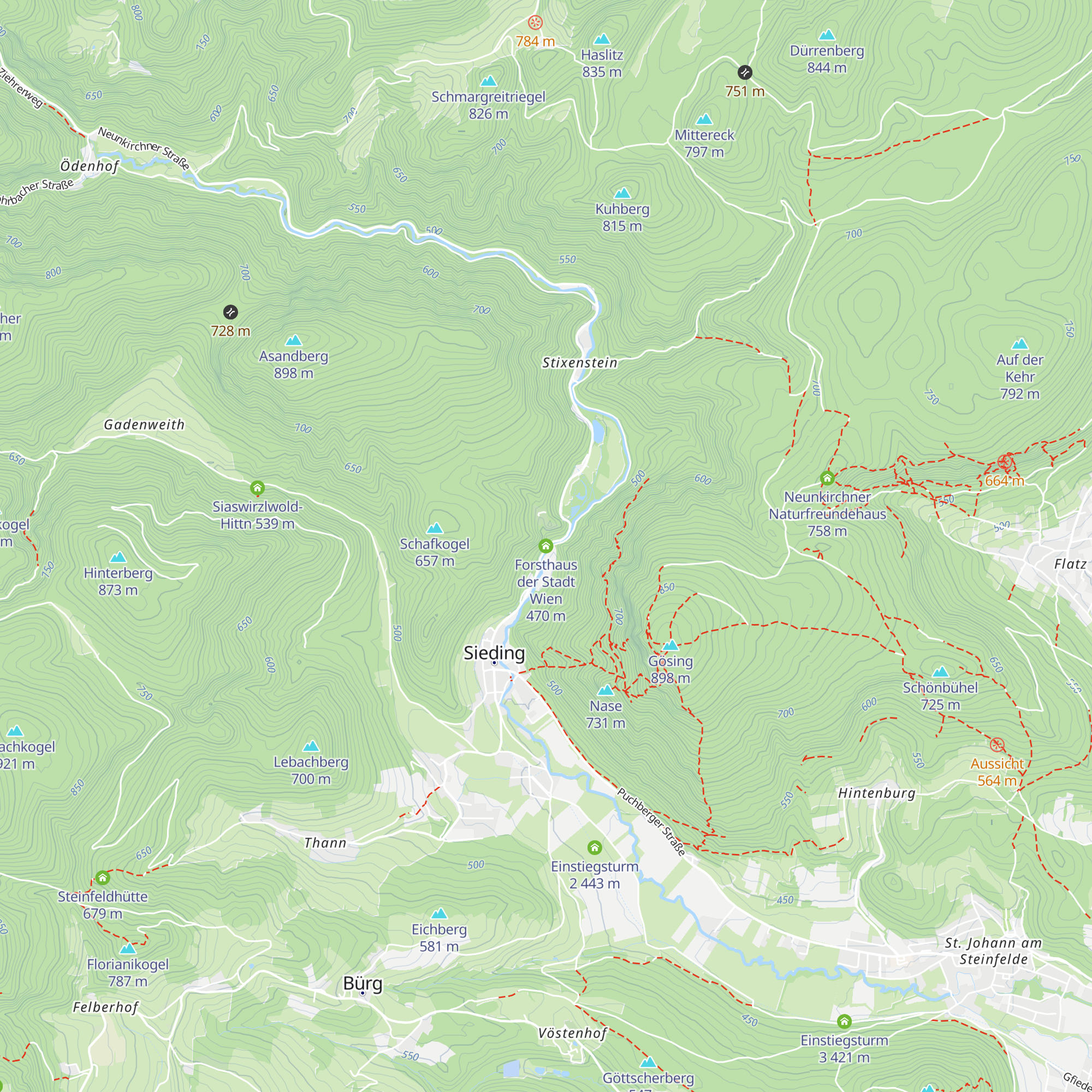 Forsthaus der Stadt Wien map