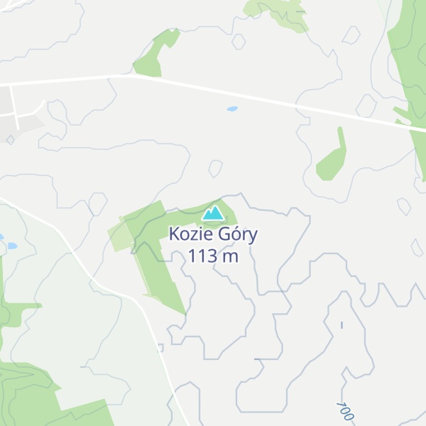 Map of Kozie Góry