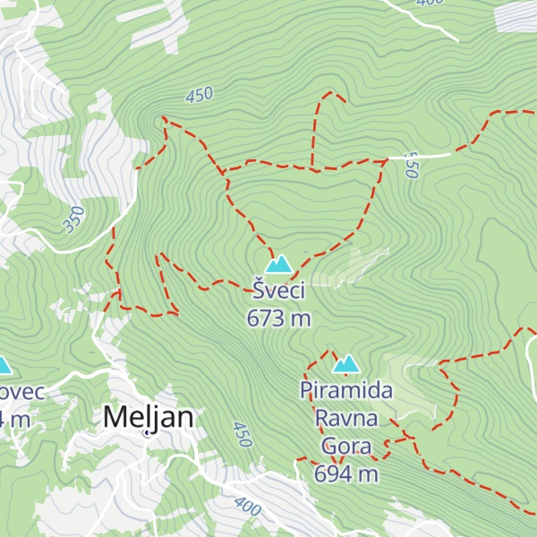 Map of Planinarska kuća Pusti Duh