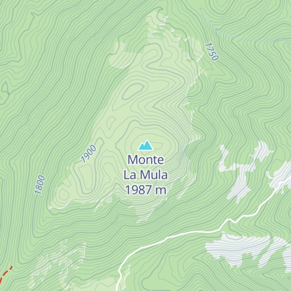 Map of Monte La Mula