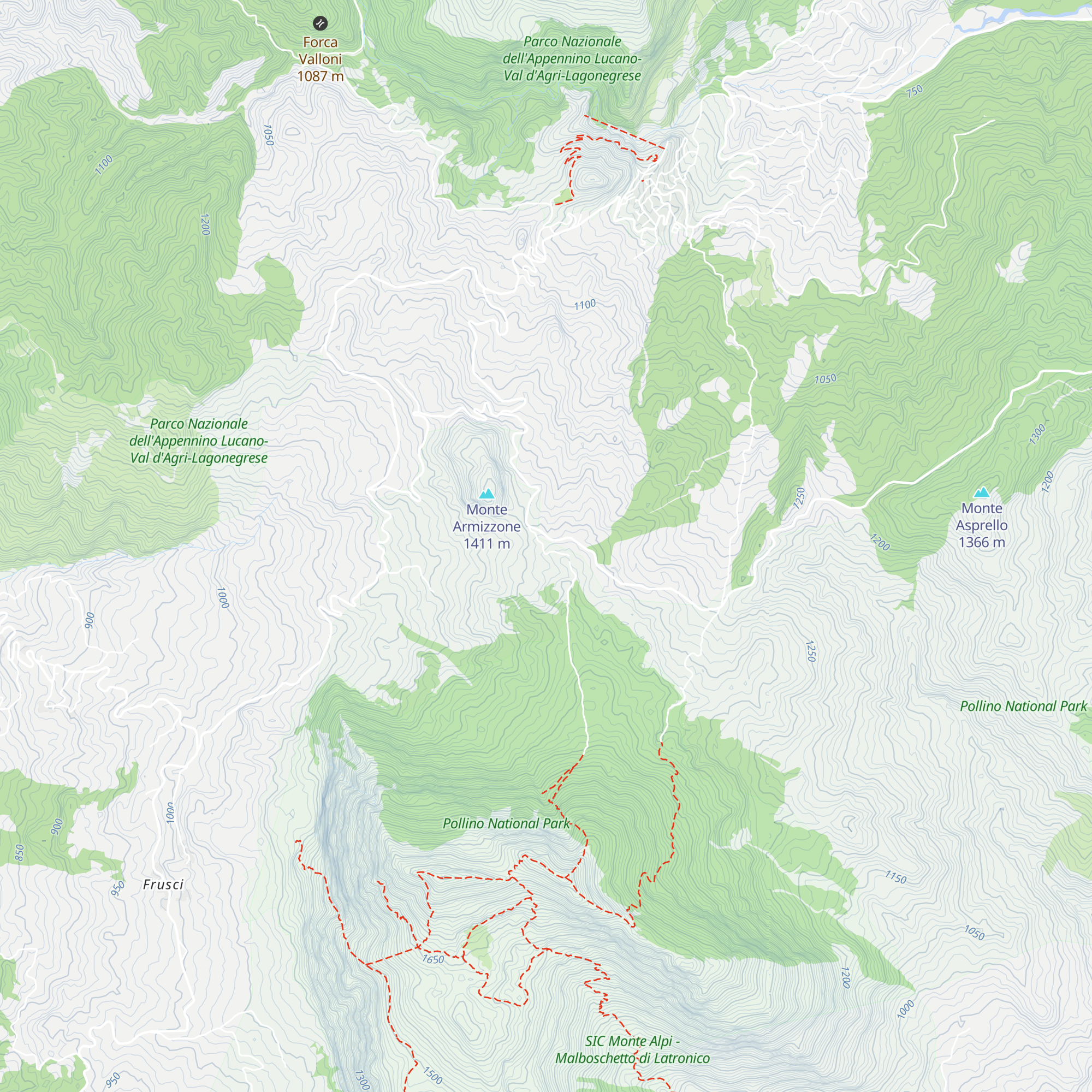 Rifugio Tellus Mater map