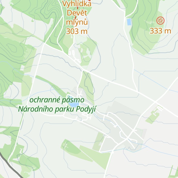 Map of Na Skále [Hnanice]