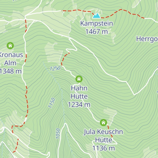 Map of Hahn Hütte