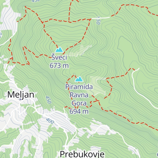 Map of Piramida Ravna Gora